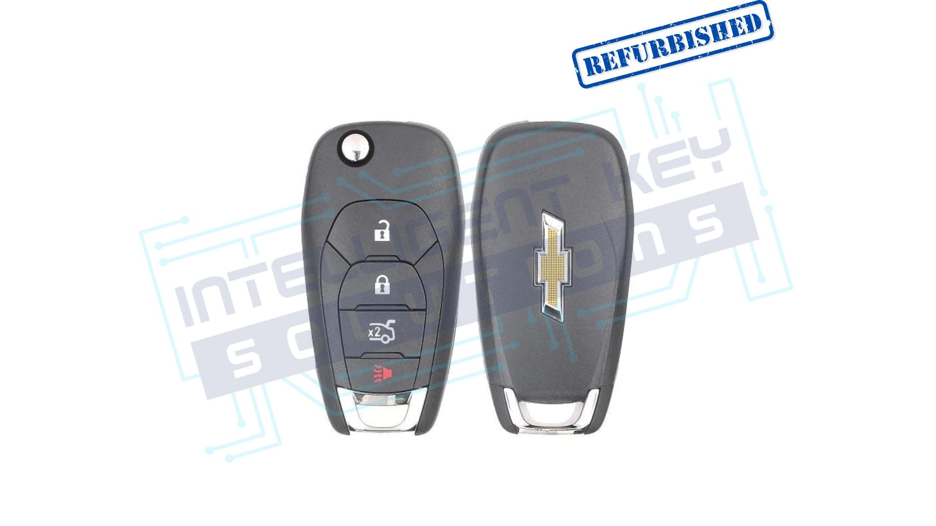 2016-2017 Chevrolet Cruze 4Btn Flip Key (XL7~315 Mhz) OEM Refurbished W/Logo