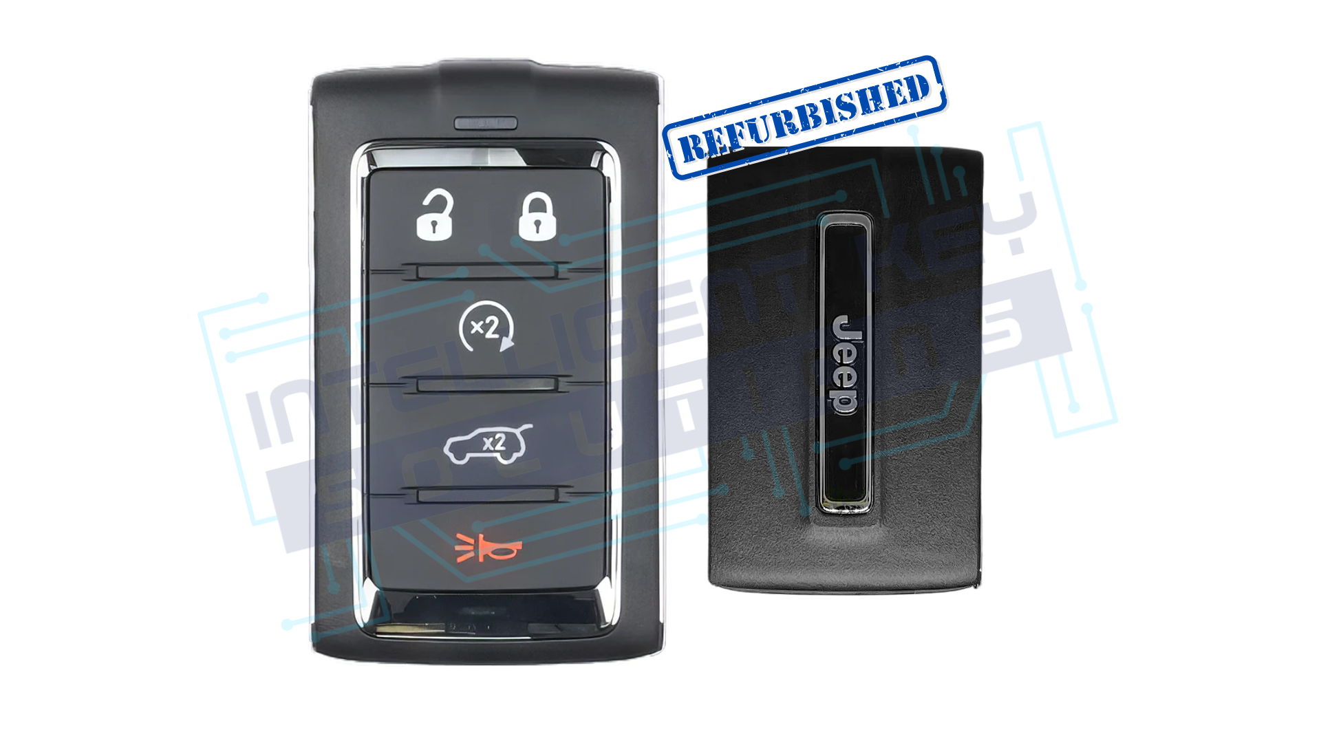 2024-2025 Jeep Grand Cherokee 5Btn Smart Key (68577124AB / 2BAHD-KFW1) OEM REFURBISHED W/LOGO