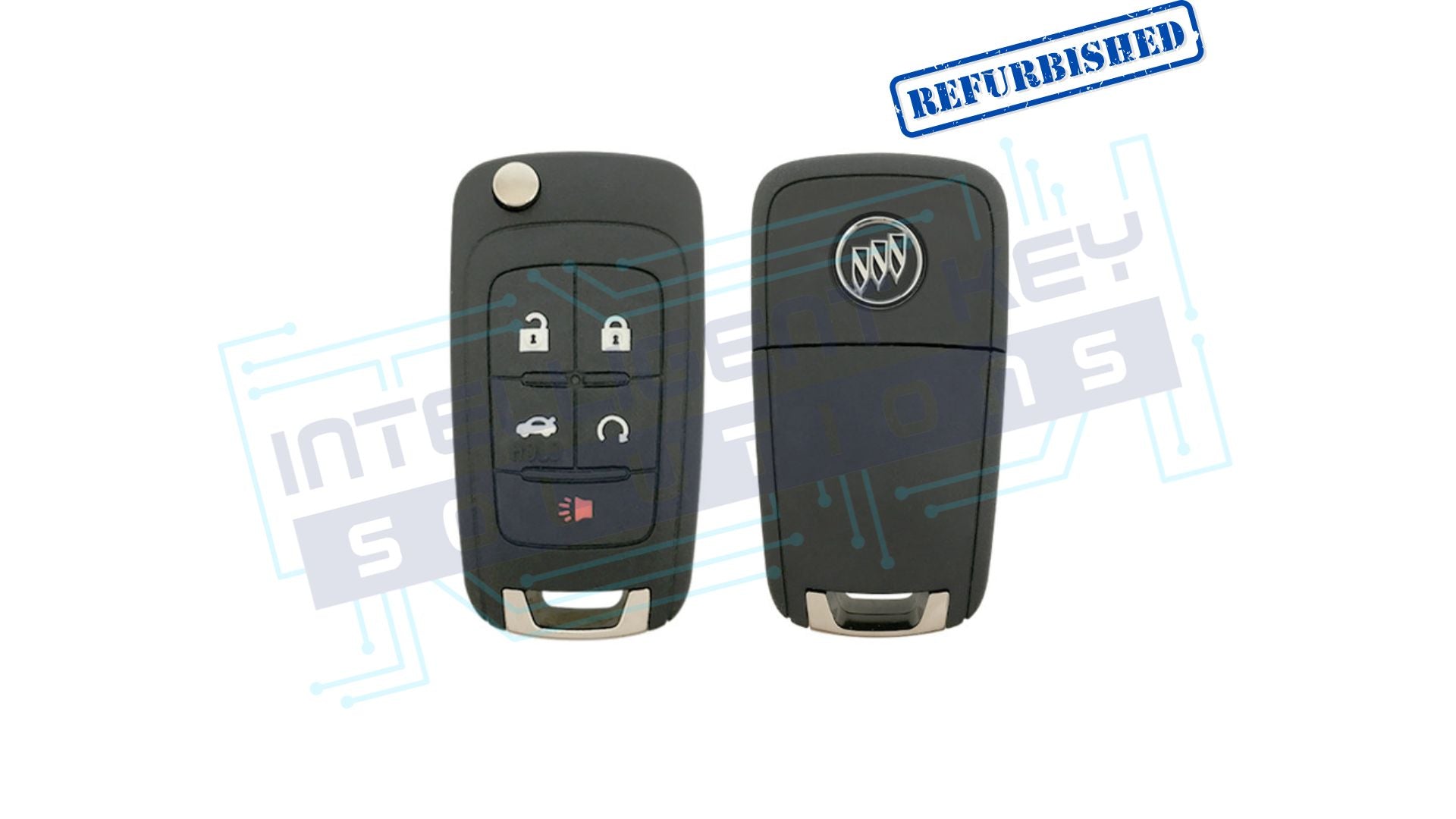 2010-2017 Buick 5Btn Flip Key (OHT01060512 / NON PROX) OEM Refurbished W/LOGO