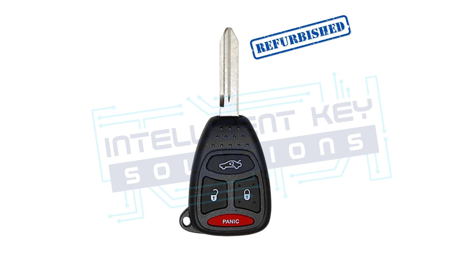 Chrysler/Jeep/Dodge 4 Button with Trunk- Remote Headed Key- OEM Refurbished NO LOGO