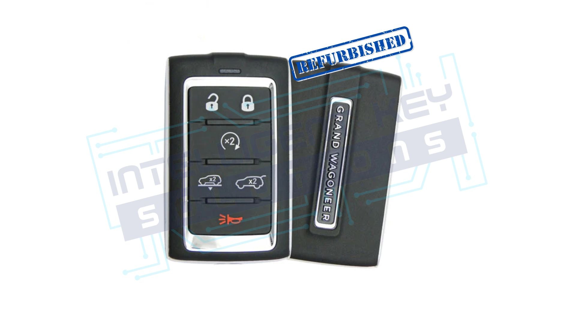 2022-2023 Jeep Grand Wagoneer 6btn Smart Key (68582673AA / M3NWXF0B1) OEM Refurbished W/LOGO