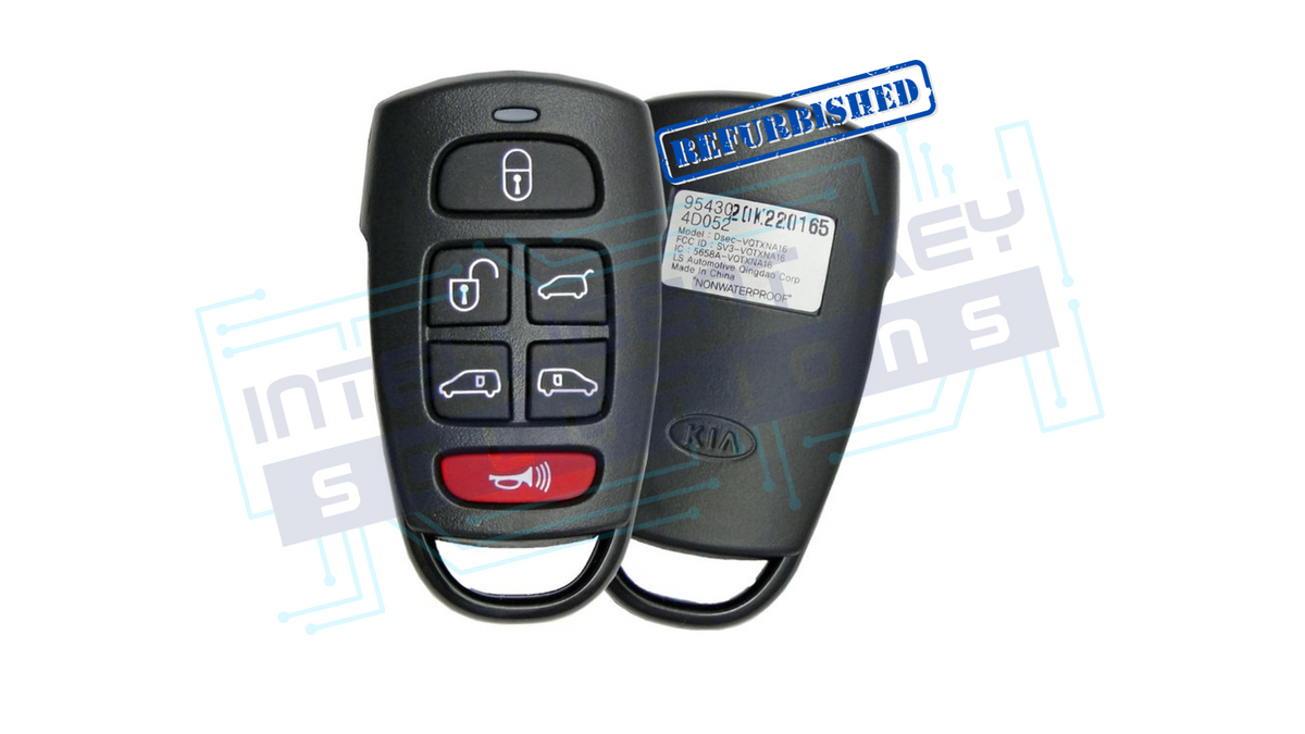 2008-2014 KIA 6Btn Keyless Entry Remote (95430-4D052 / SV3-VQTXNA16) OEM Refurbished