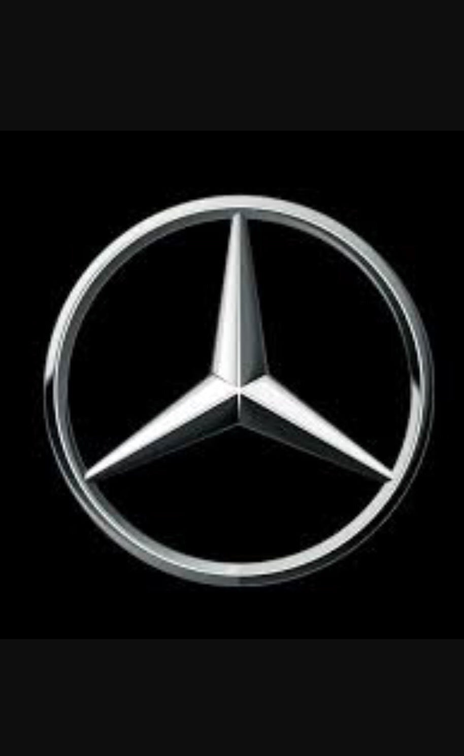 Mercedes Infrared Key - Round Panic Button - Black Style