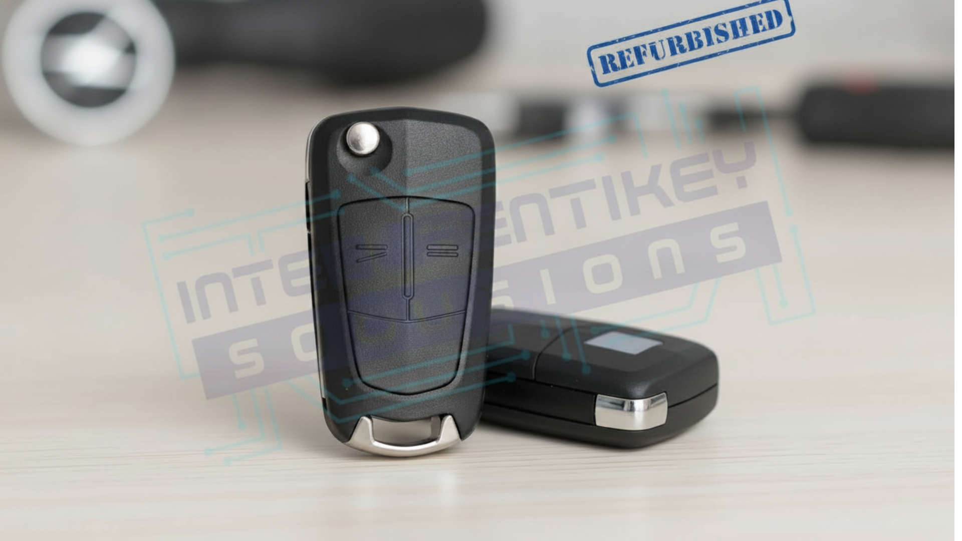 2008-2009 Saturn 2Btn Flip Key OEM Refurbished W/ LOGO