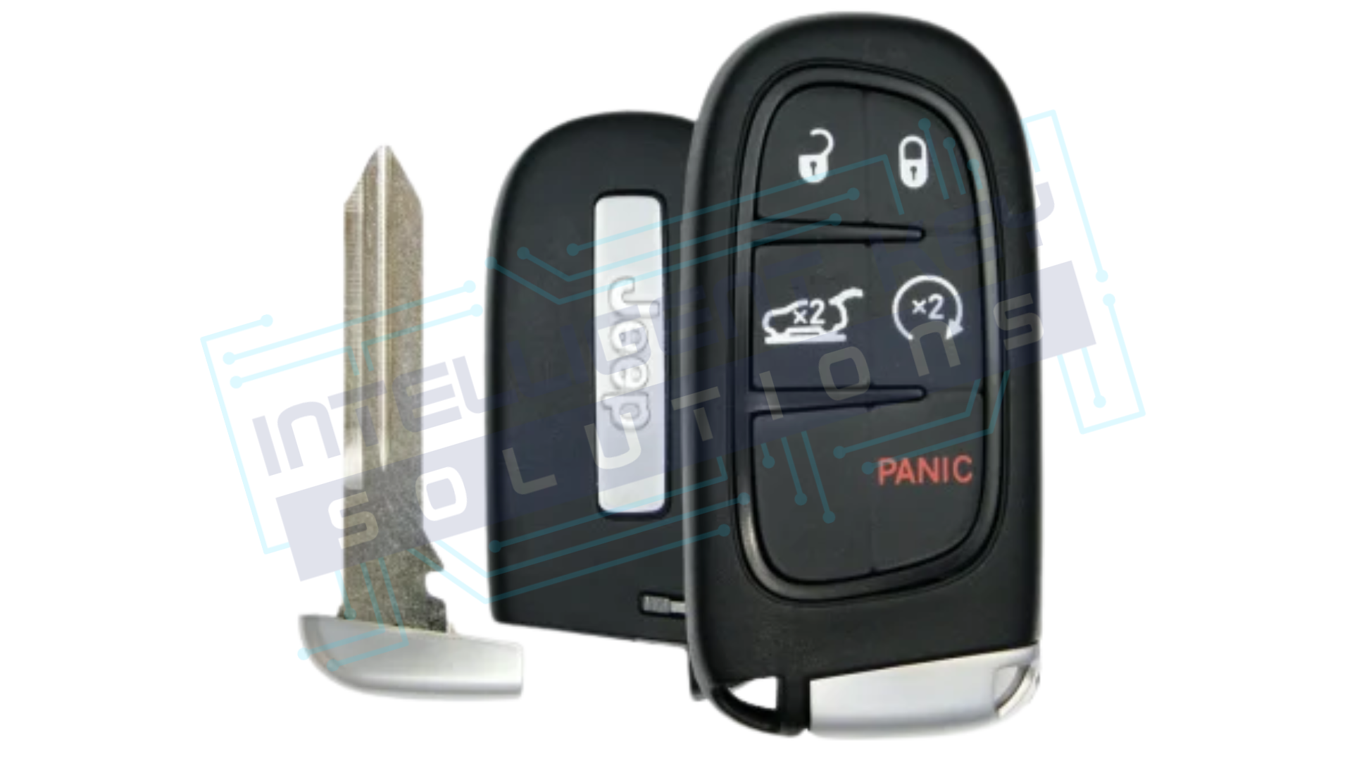 2014-2023 Jeep Cherokee 5btn Smart Key (GQ4-54T) OEM REFURBISHED w/LOGO