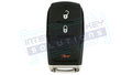 2019-2024 Ram 1500 Pickup / 3-Button Smart Key with Black Trim / PN: 68312804AD 68442913AB, 68575608AA / OHT-4882056 - OEM Refurbished w/ Logo