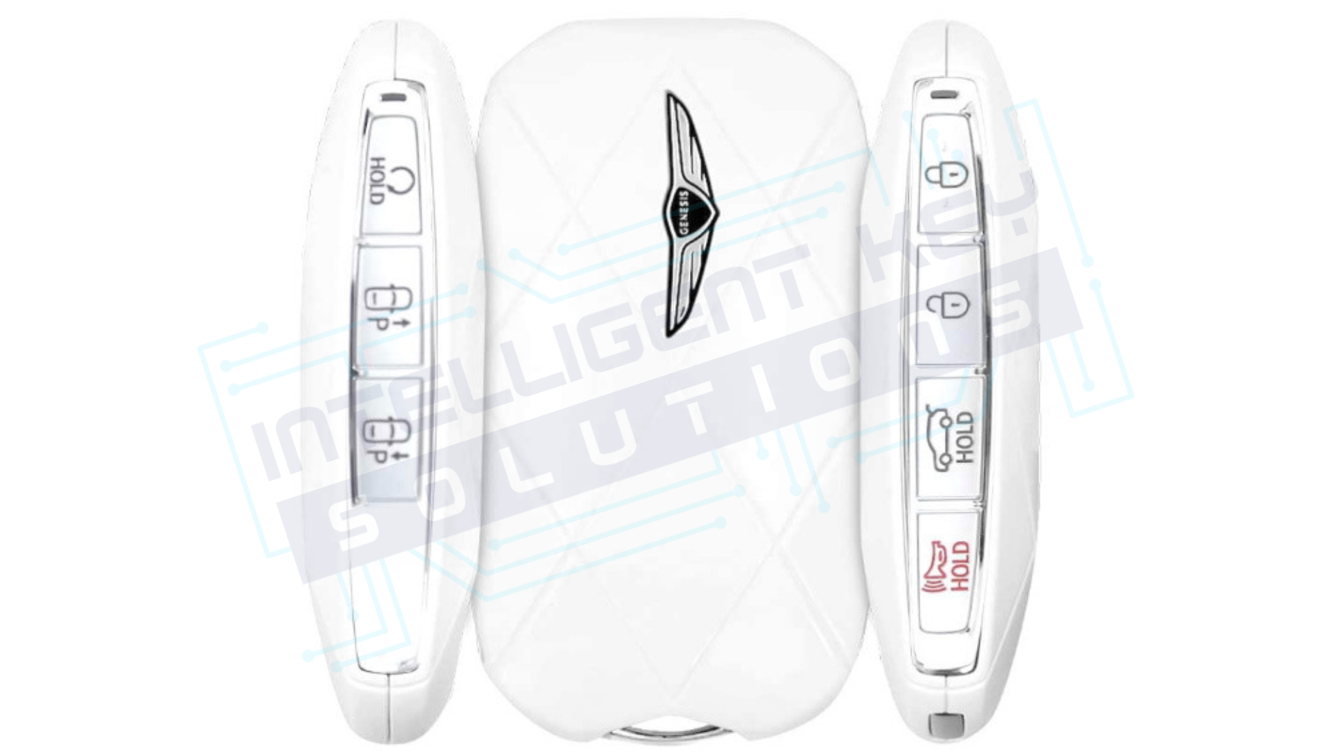 2025 Genesis GV80 - 7 Button Smart Key (TQ8-FOB-4F75U44 / 95440-T6AB0) 433 MHz - OEM Refurbished w/ Logo