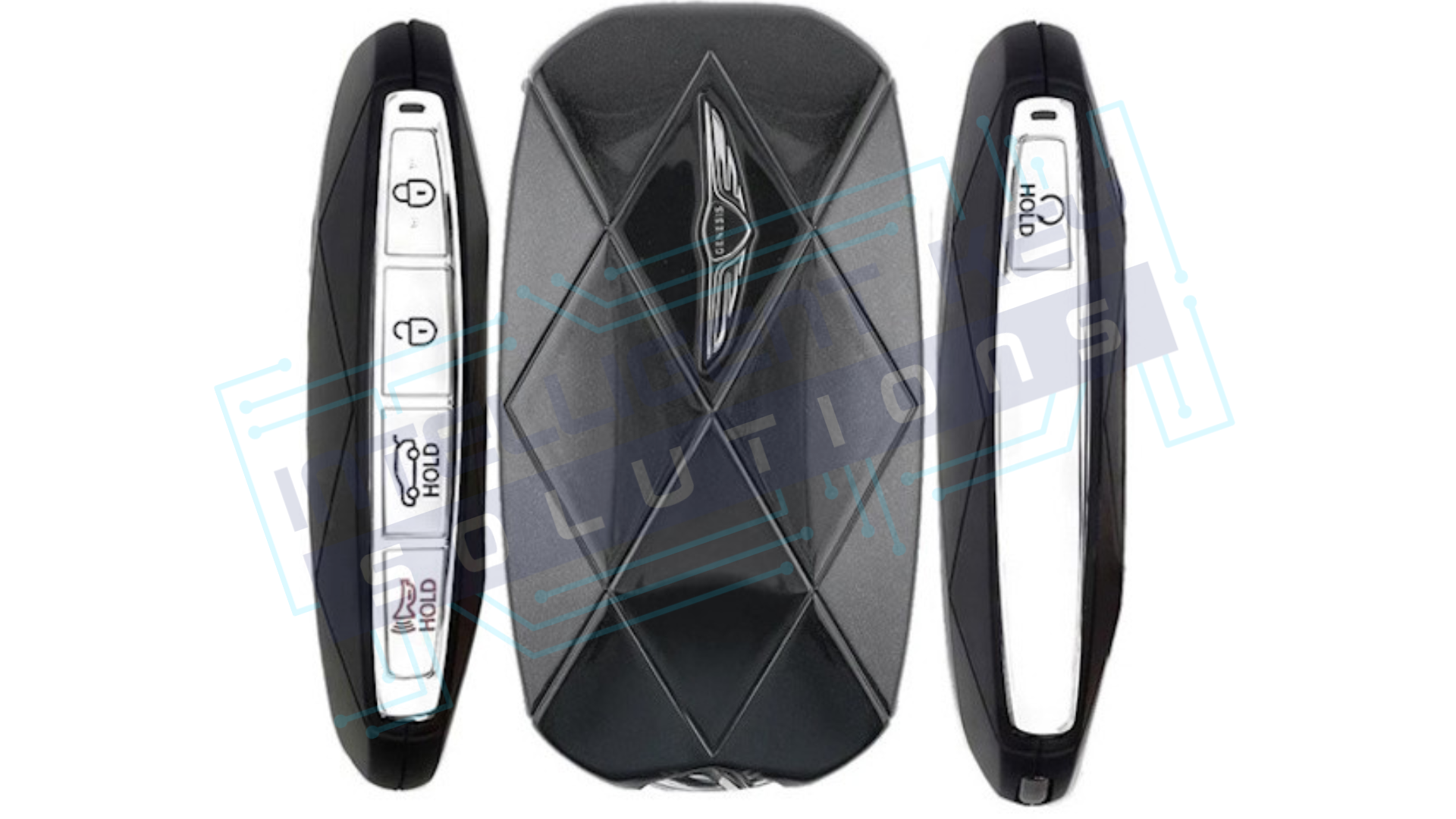 2025 Genesis GV80 / GV80 Coupe - 5 Button Smart Key (TQ8-FOB-4F75M44 / 95440-T6DA0) 433 MHz - OEM Refurbished w/ Logo