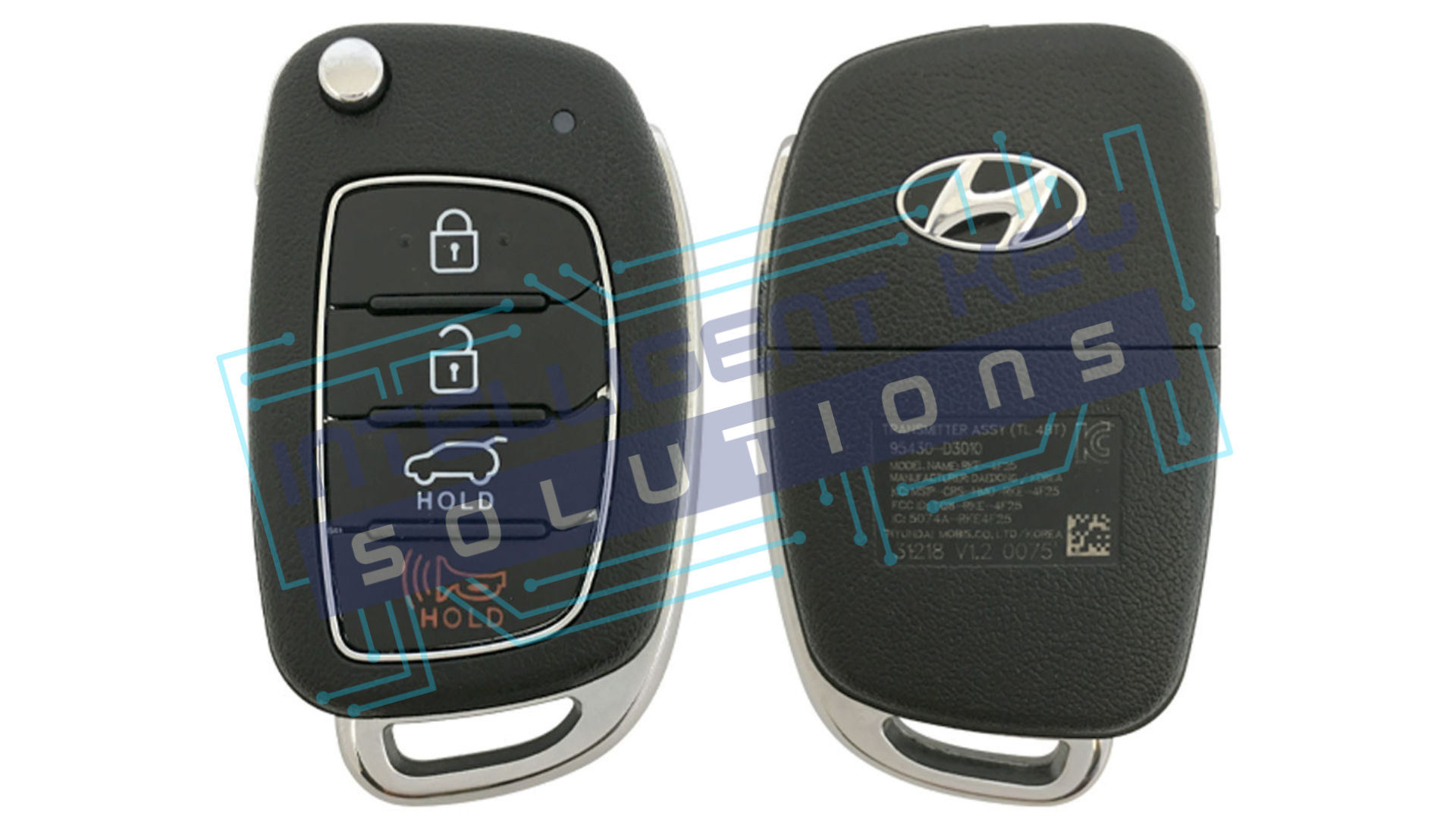 2013-2016 Hyundai Santa Fe/ Santa Fe Sport Flip Key OEM Refurbished w/ Logo (95430-4Z101)