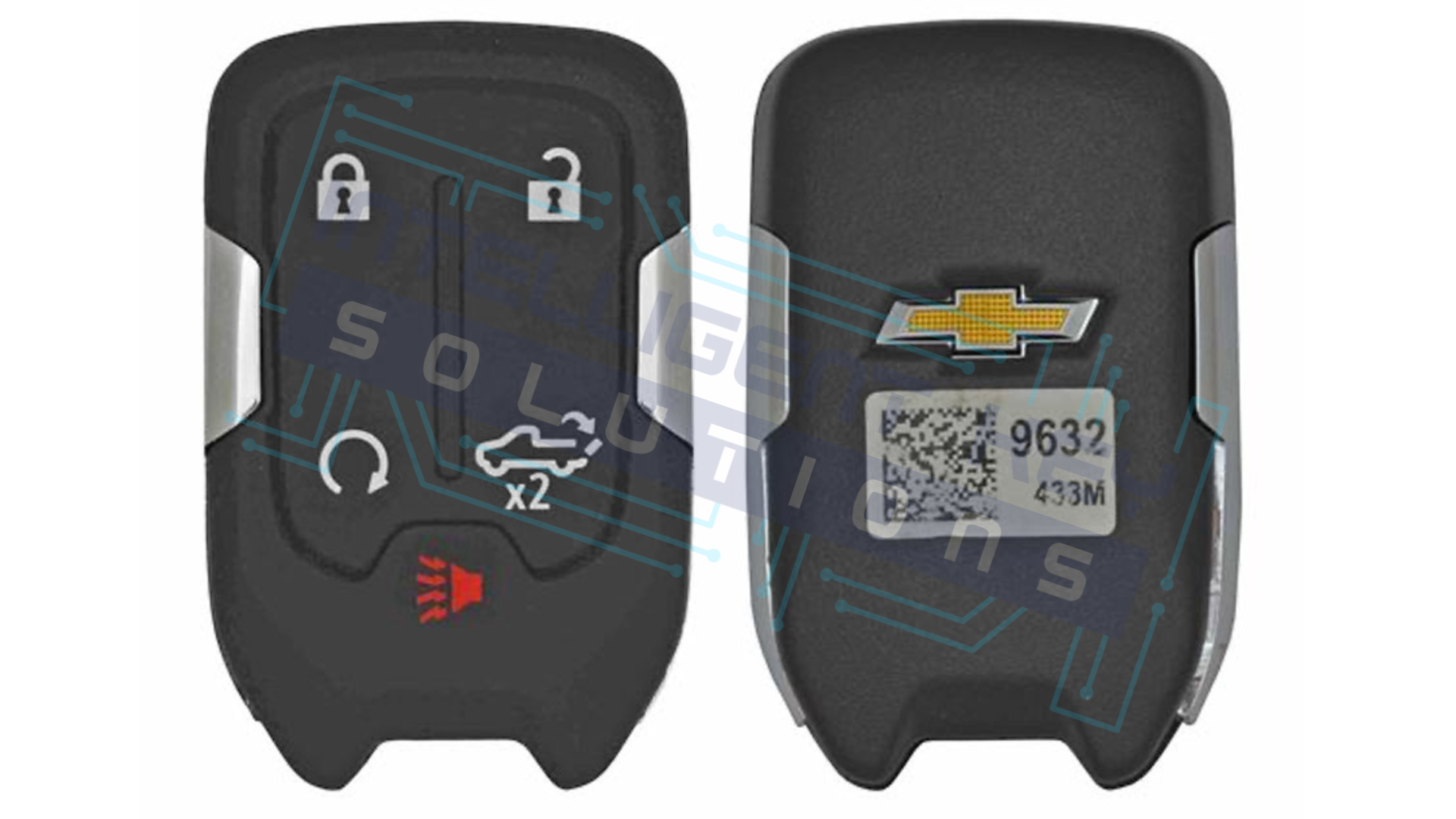 2019-2023 Chevrolet Silverado 5 Btn Smart Key (HYQ1EA) OEM REFURBISHED w/LOGO