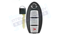 2015-2019 Nissan 3Btn Smart Key (KR5S180144014 IC:204) OEM REFURBISHED W/LOGO