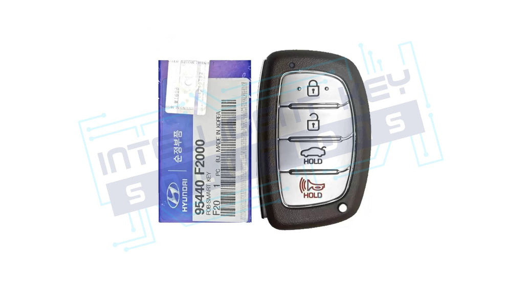 2017-2018 Hyundai Elantra 4btn Smart Key OEM Refurbished w/ Logo (95440-F2000)