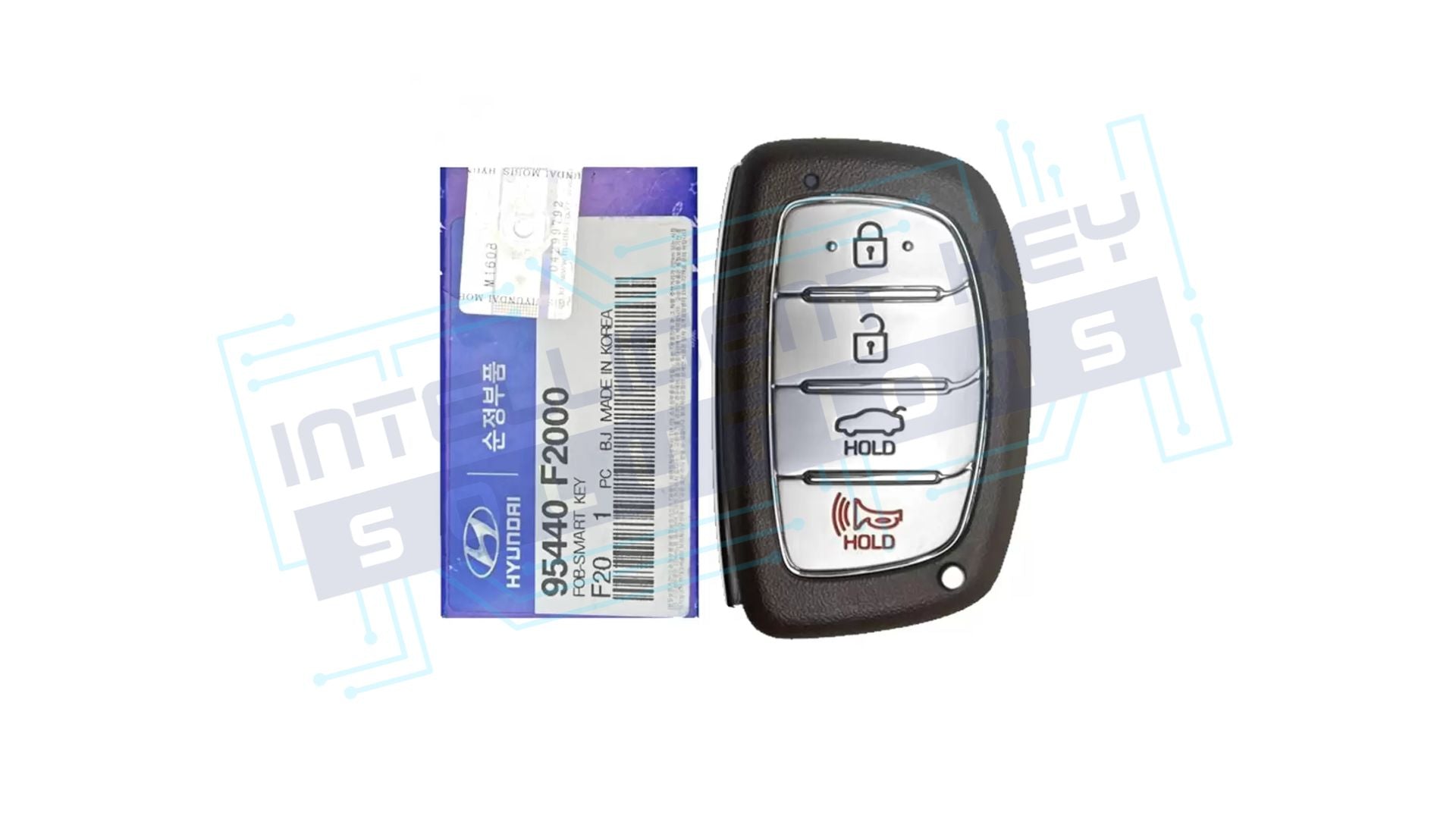 2017-2018 Hyundai Elantra 4btn Smart Key OEM Refurbished w/ Logo (95440-F2000)