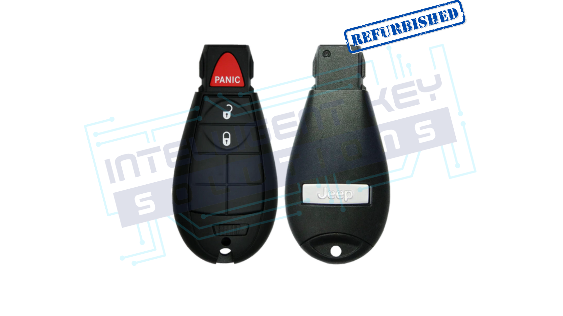 2012-2013 Jeep Grand Cherokee 3btn No Keyless Go Fobik (IYZ-C01C) OEM REFURBISHED