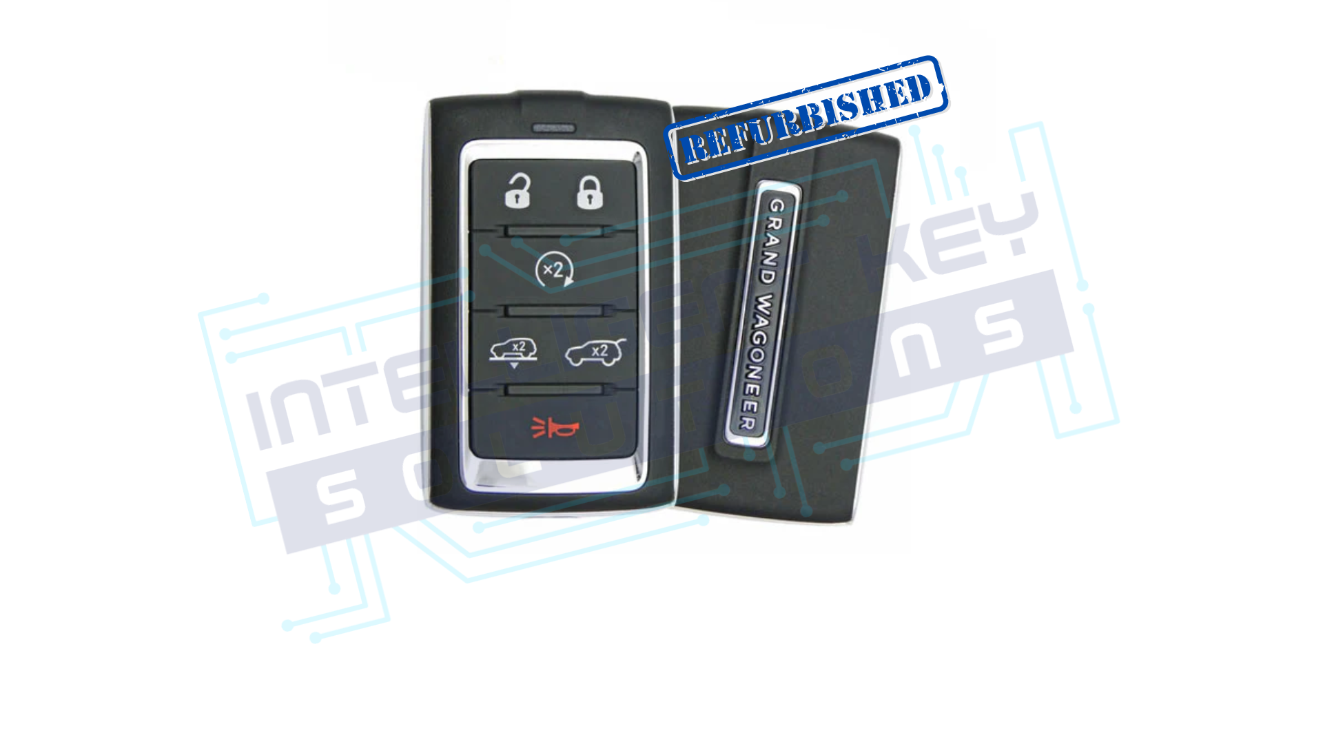 2024-2025 Jeep Grand Wagoneer 6Btn Smart Key (68577132AC / 2BAHD-KFW1) OEM REFURBISHED W/LOGO