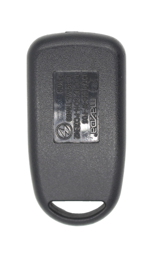 2000-2008 Mazda 4-Button Remote Start Transmitter GOH-PCGEN2 Back Label FCC ID IC 3954A-TN400