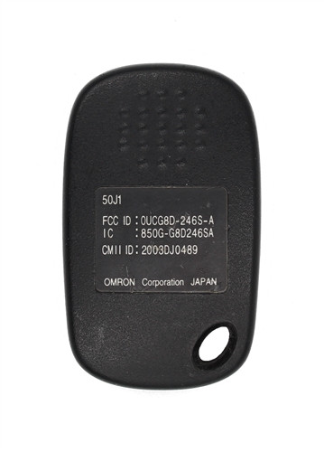2004-2007 Suzuki XL-7 Grand Vitara Aerio 3-Button Keyless Entry Remote OUCG8D-246S-A Back Label FCC ID