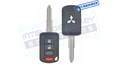 2015-2017 Mitsubishi Lancer 4btn Remote Head Key (OUCJ166N/Model: 08) OEM REFURBISHED w/LOGO