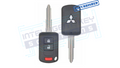 2016-2024 Mitsubishi 3btn Remote Head Key (OUCJ166N/Model: 07) OEM REFURBISHED w/LOGO *** ACTUALLY UNLOCKED INSTEAD OF MODIFIED WITH A SEPARATE CHIP ADDED LIKE THE OTHER GUYS DO!***