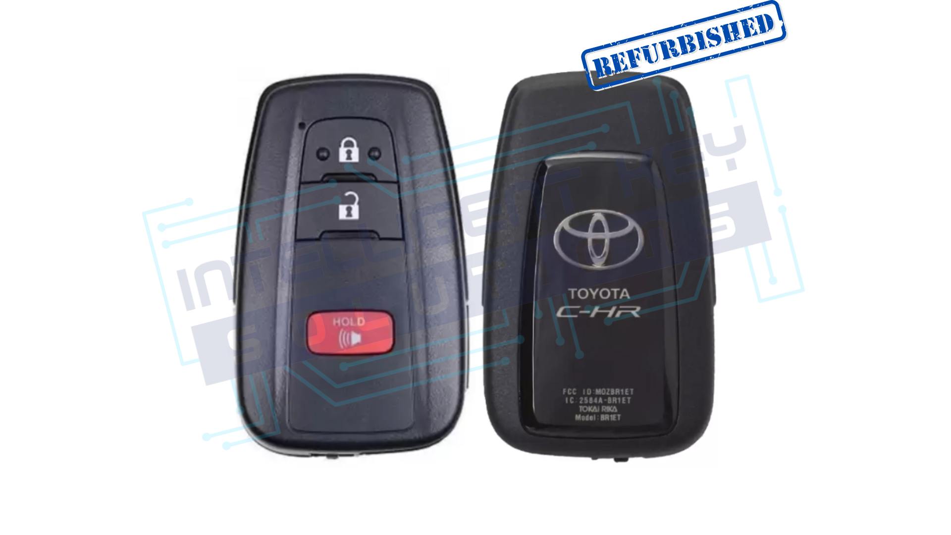 2021-2022 Toyota C-HR 3btn Smart Key (MOZBR1ET / 61E3206-0010) OEM REFURBISHED w/LOGO